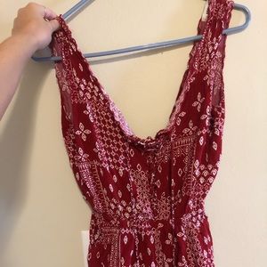 Low cut red/white/blue romper!